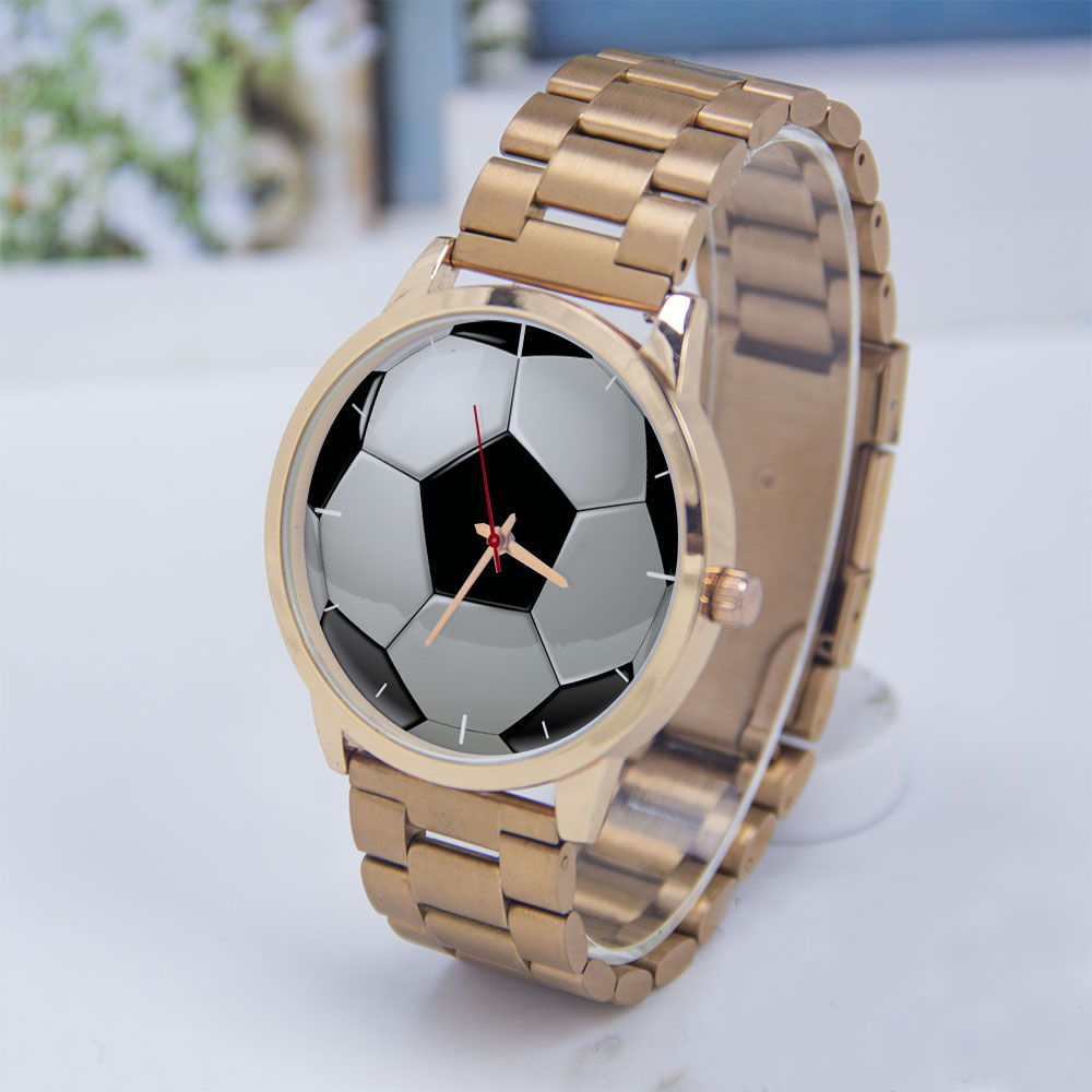 Jewelry Watches Silver - Football Soccer Design Fans Silver Man