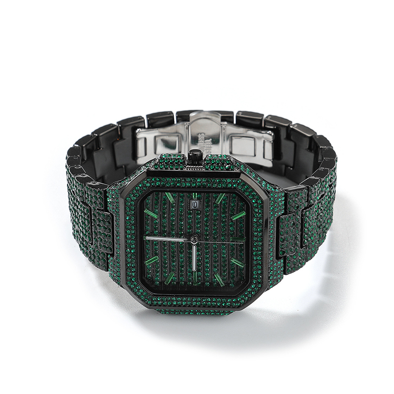Stones Watches & Jewelry In Sweden Ab - Hip Hop Mens Date Quartz Watches