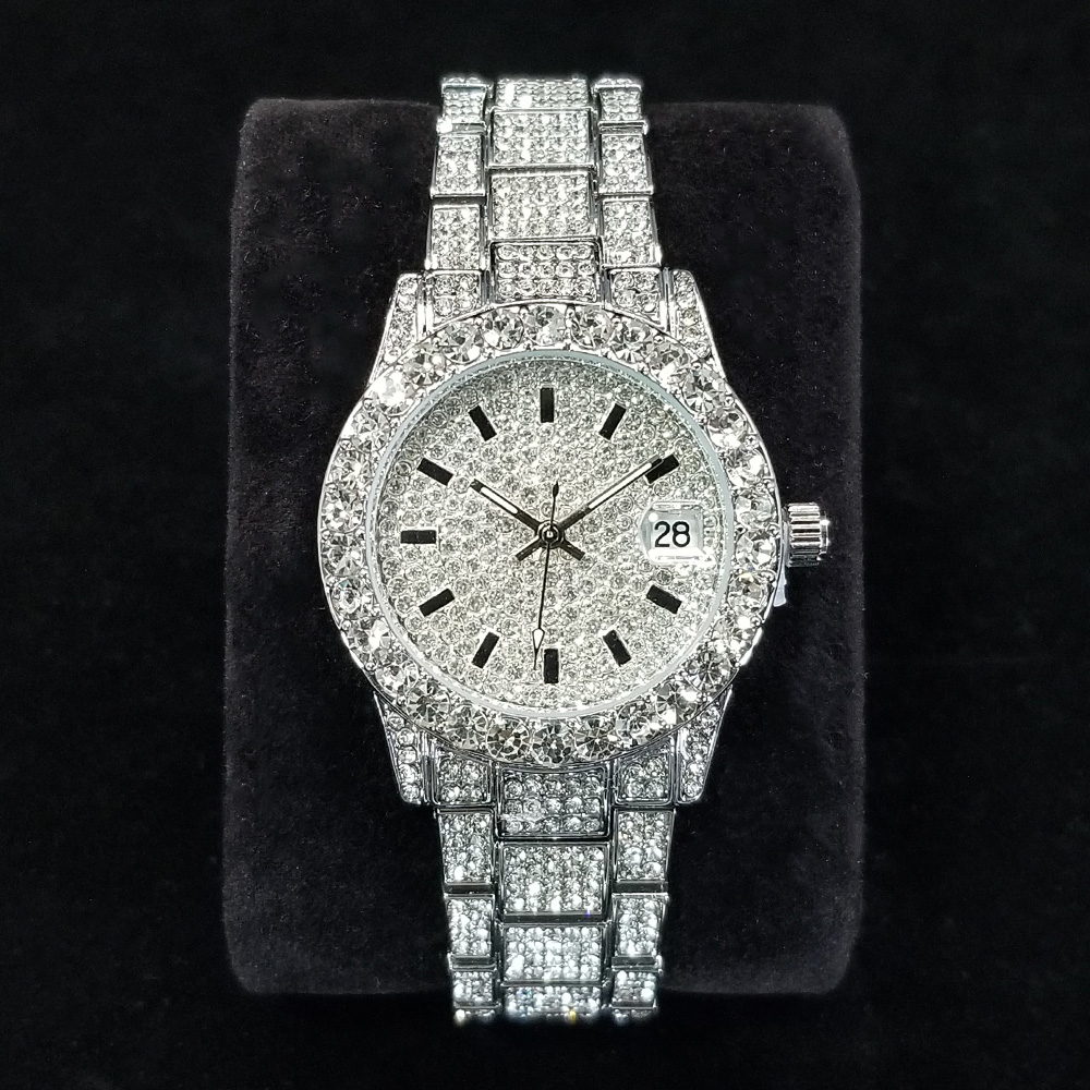 Elegant Diamond Watches Female - Jewelry Watches Silver 评论和价格