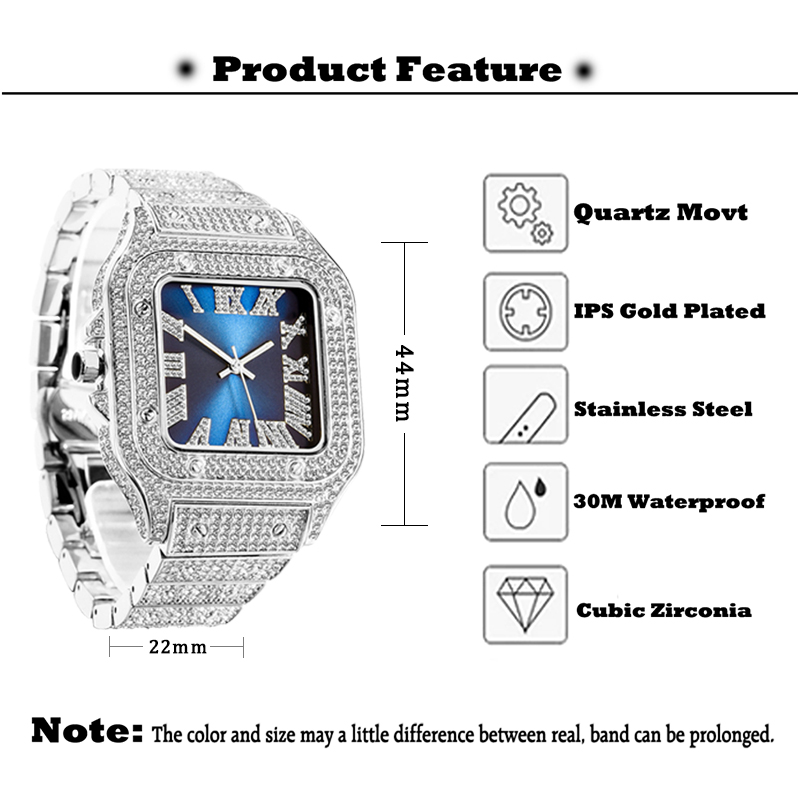 MISSFOX Mens Watches Hip Hop B - Jewelry And Watches Luxury Brand 评论和价格