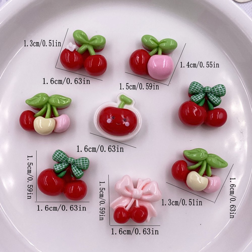 24pcs Colorful Kawaii Cartoon  - Paradise Jewelry & Watches Llc Photos 评论和价格