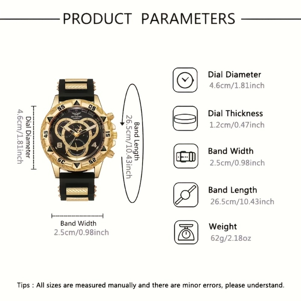 4‑Piece Luxury Men’s Watch and - Mystery Jewelry Jar Watches 评论和价格