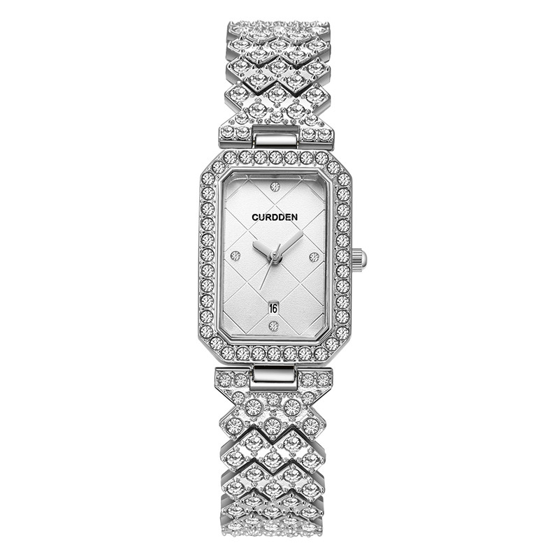 Original CURDDEN Brand Rectang - Jewelry Watches Silver 评论和价格