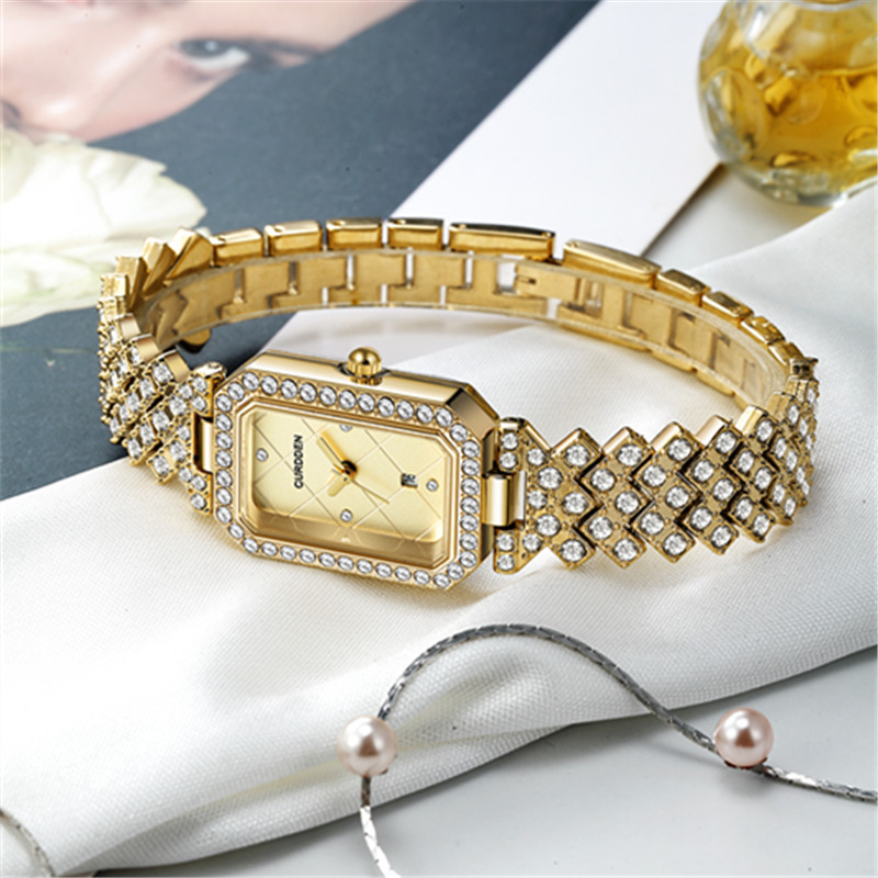 Original CURDDEN Brand Rectang - Jewelry Watches Silver 评论和价格