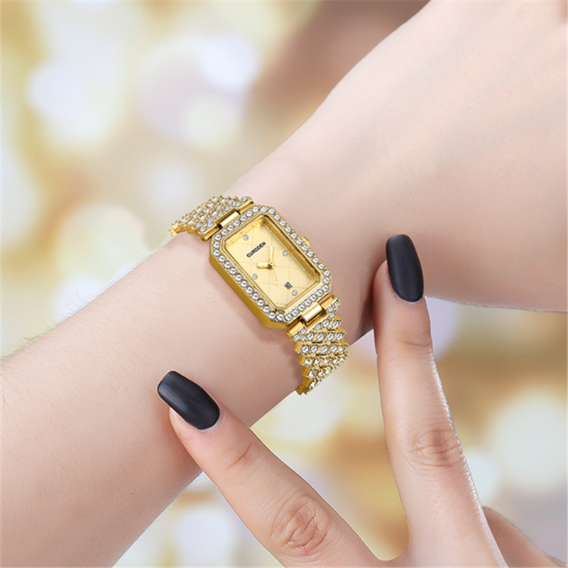 Original CURDDEN Brand Rectang - Jewelry Watches Silver 评论和价格