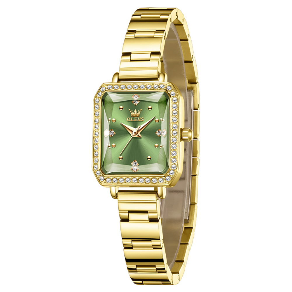 Fashion Small Square Green Dia - Jewelry And Watches Luxury Brand 评论和价格