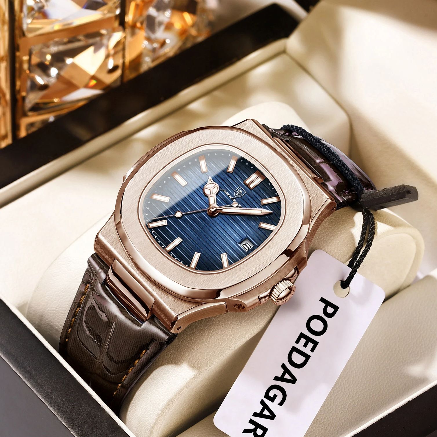 POEDAGAR Business Man Watch Da - Rg Watches & Jewelry Gmbh 评论和价格