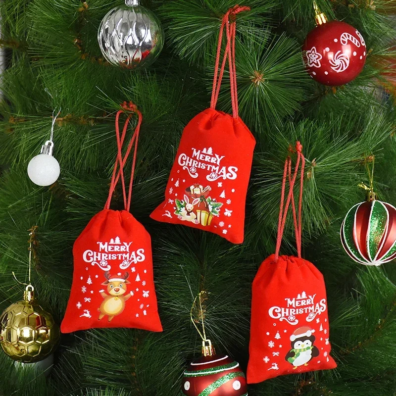 Velvet Xmas Drawstring Pouches - Eve Jewelry & Watches Distribuidor Oficial Rolex 评论和价格