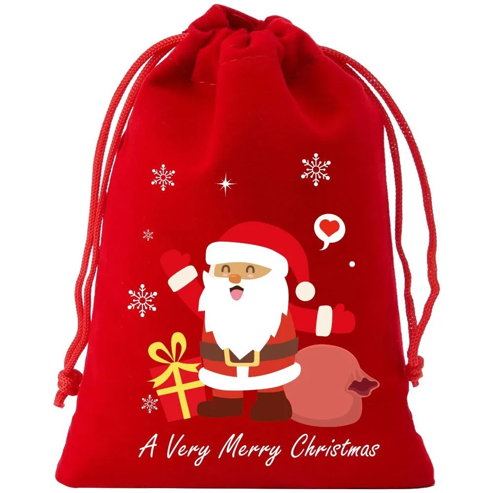 Velvet Xmas Drawstring Pouches - Eve Jewelry & Watches Distribuidor Oficial Rolex 评论和价格