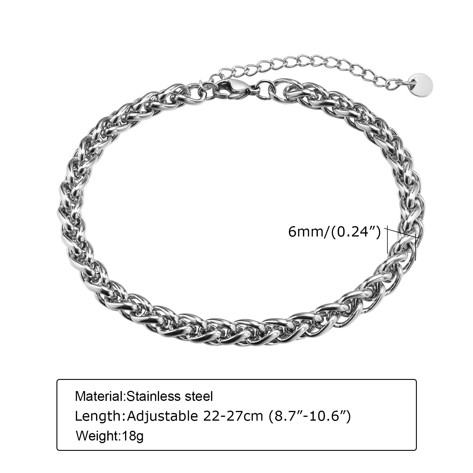 Vnox Cuban Chain Anklets for M - Jc Jewelry & Watches Reviews 评论和价格