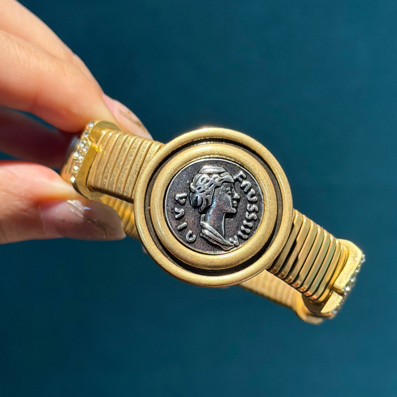 Antique Gold Plated Bangle Nat - Stones Watches & Jewelry In Sweden Ab 评论和价格