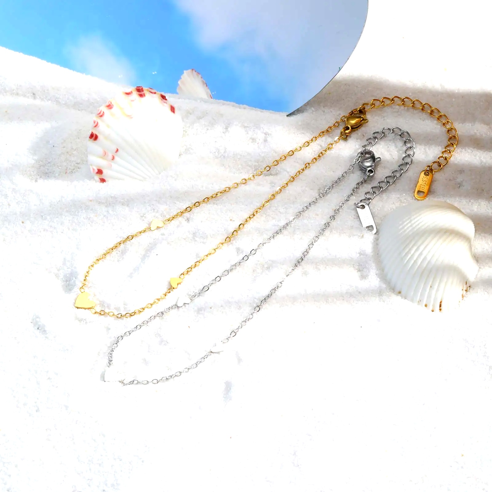 Stainless Steel Heart Anklets  - Jc Jewelry & Watches Reviews 评论和价格