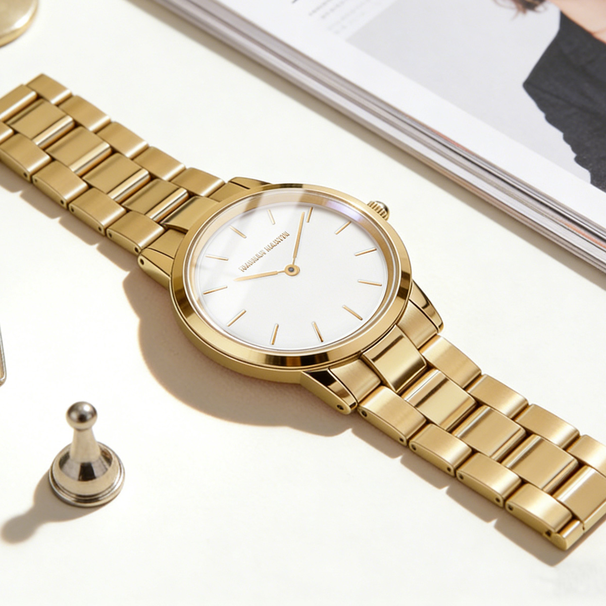 Womens Watch Rose Gold Stainle - Mystery Jewelry Jar Watches 评论和价格