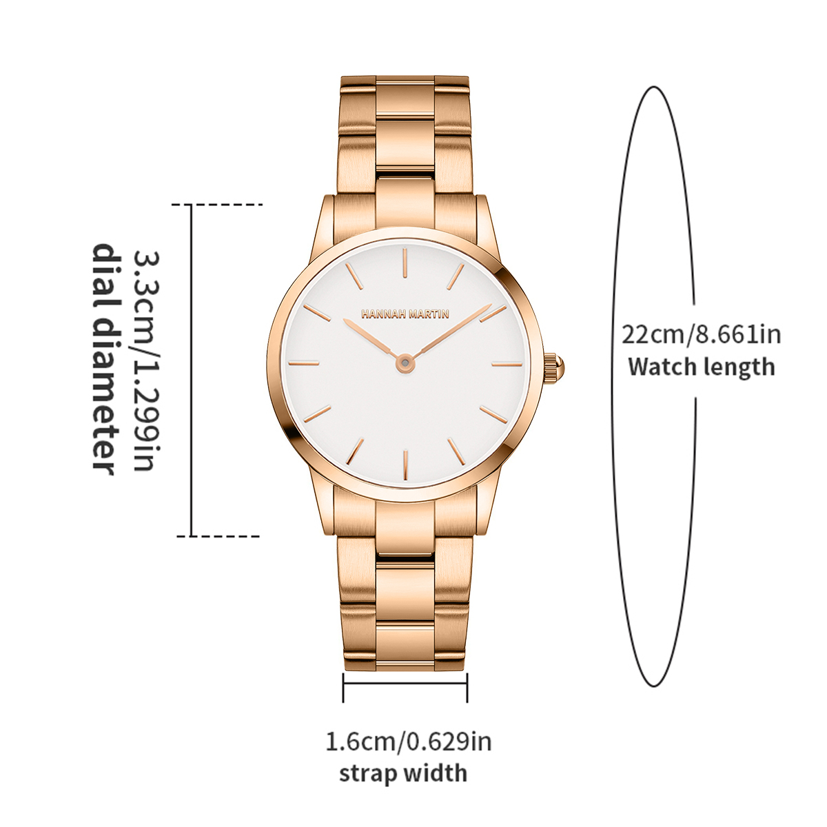 Womens Watch Rose Gold Stainle - Mystery Jewelry Jar Watches 评论和价格